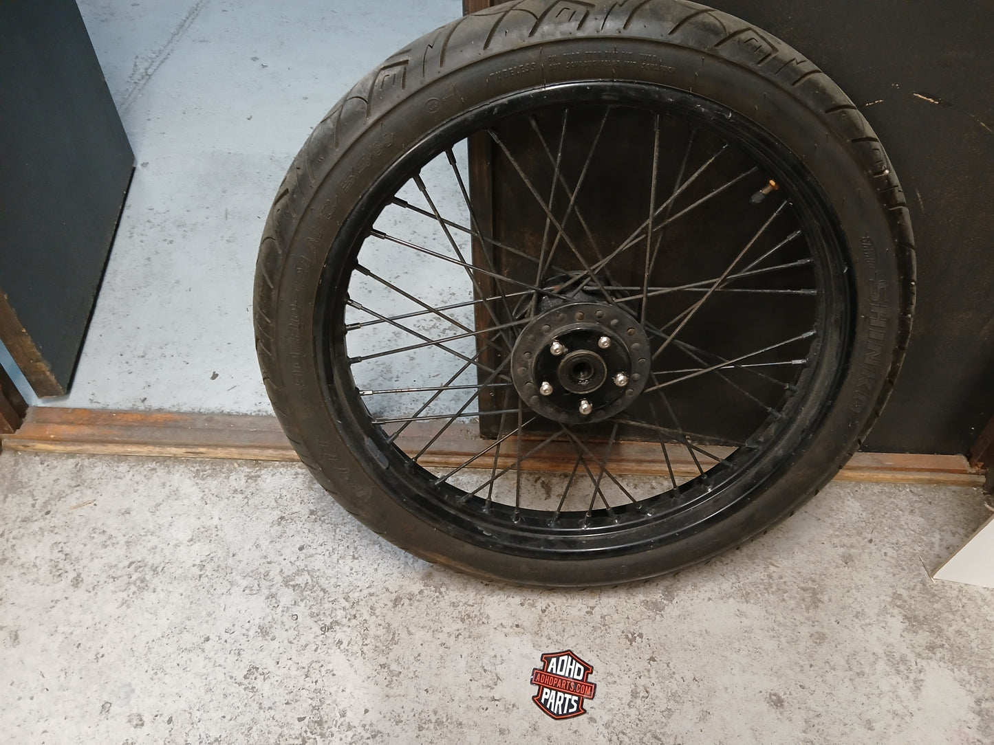 Eikefelg front 21" Sort pulverlakkert. Dyna 2000-03
