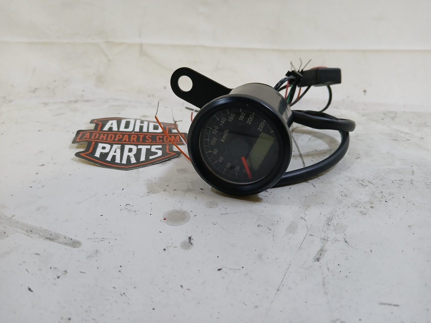 Speedometer 48mm Elektronisk. sort.