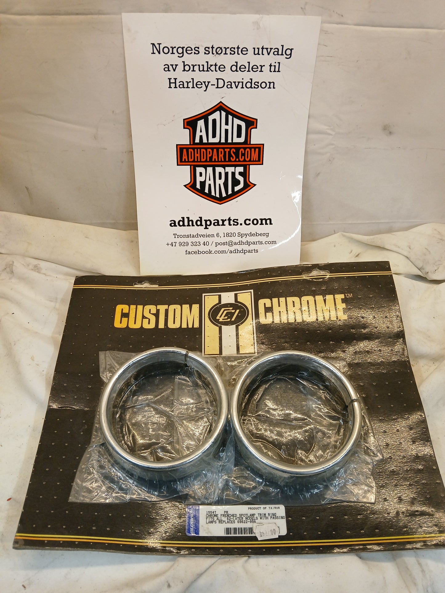 krom trimringer til spotlamper Passer alle 62 og senere