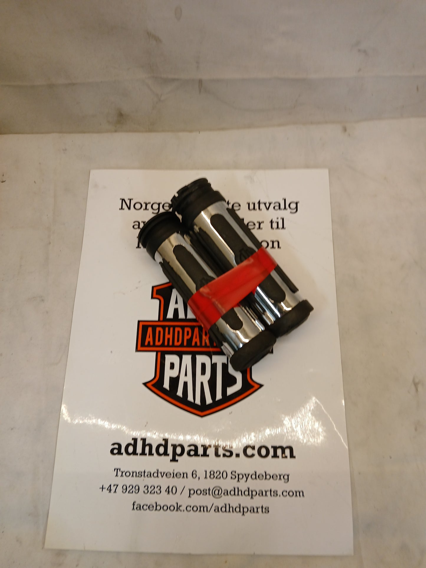 Custom holker krom/gummi med HD logo for wire