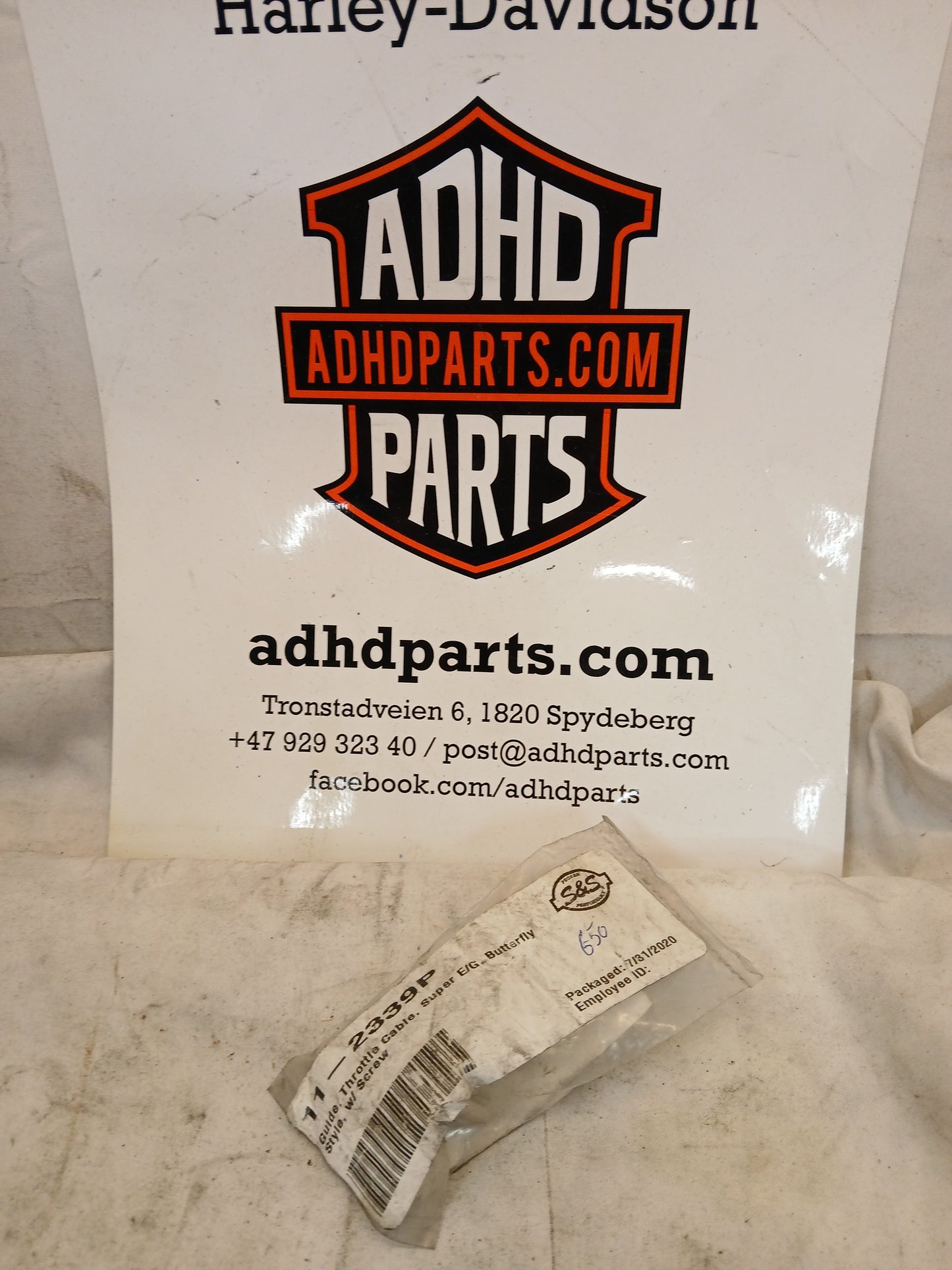 S&S Guide throtthle cable, Super E/G butterfly style