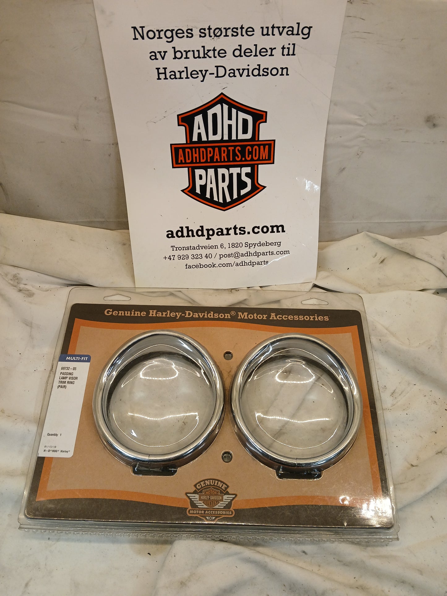 Krommede trimringer passinglamp Passer 62 nyere