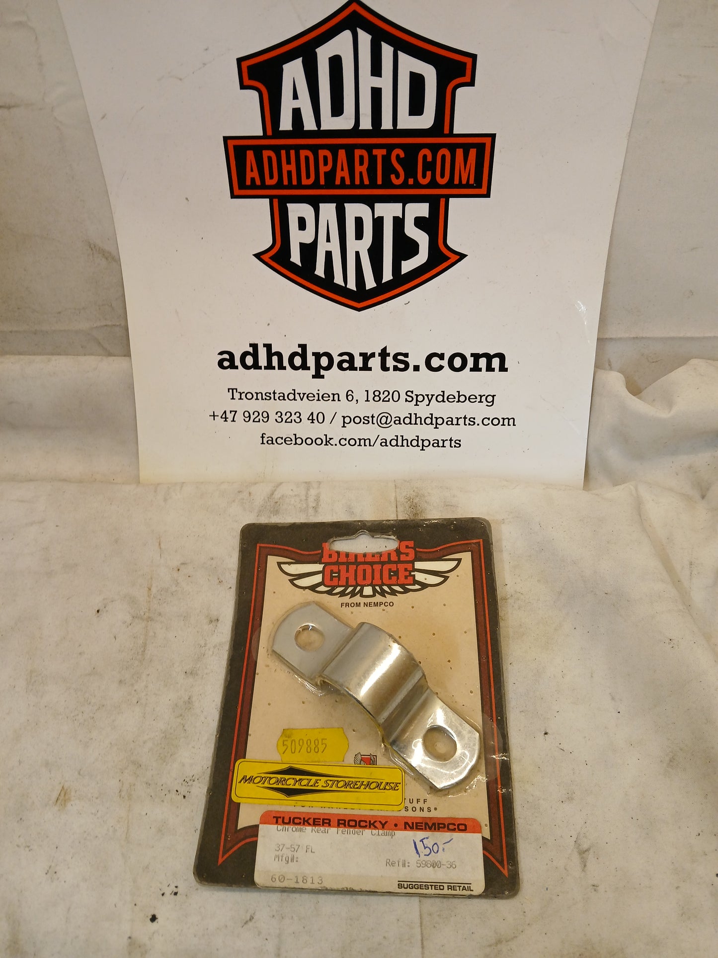 Rear fender clamp 37-57 FL