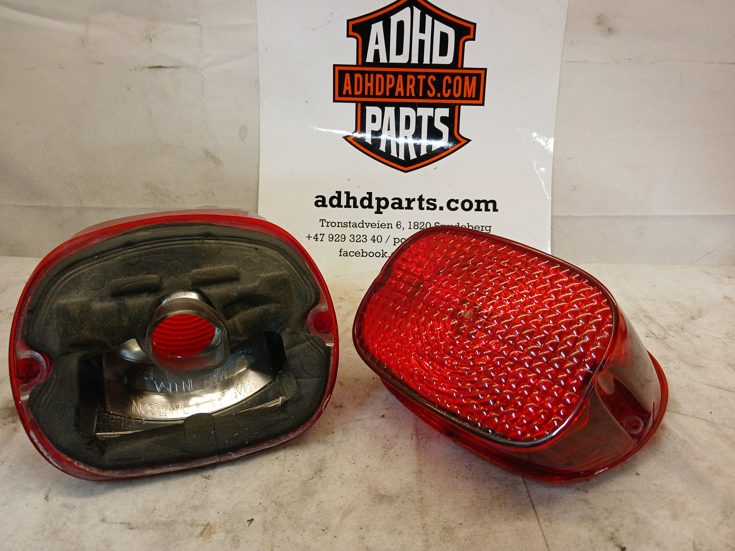 Baklys, passer flere, uten pæreholder