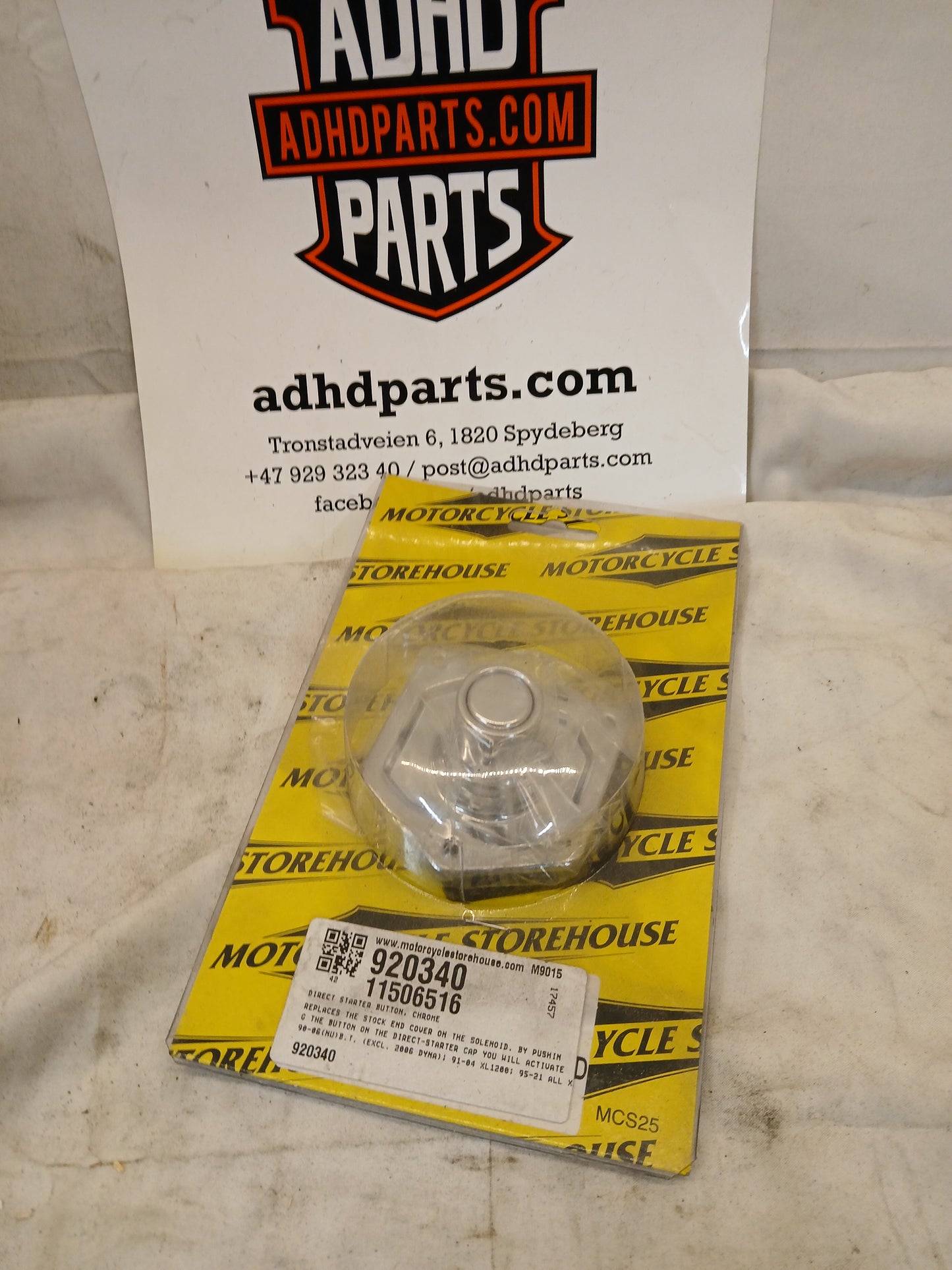 Direkte startknapp på starter. Ny