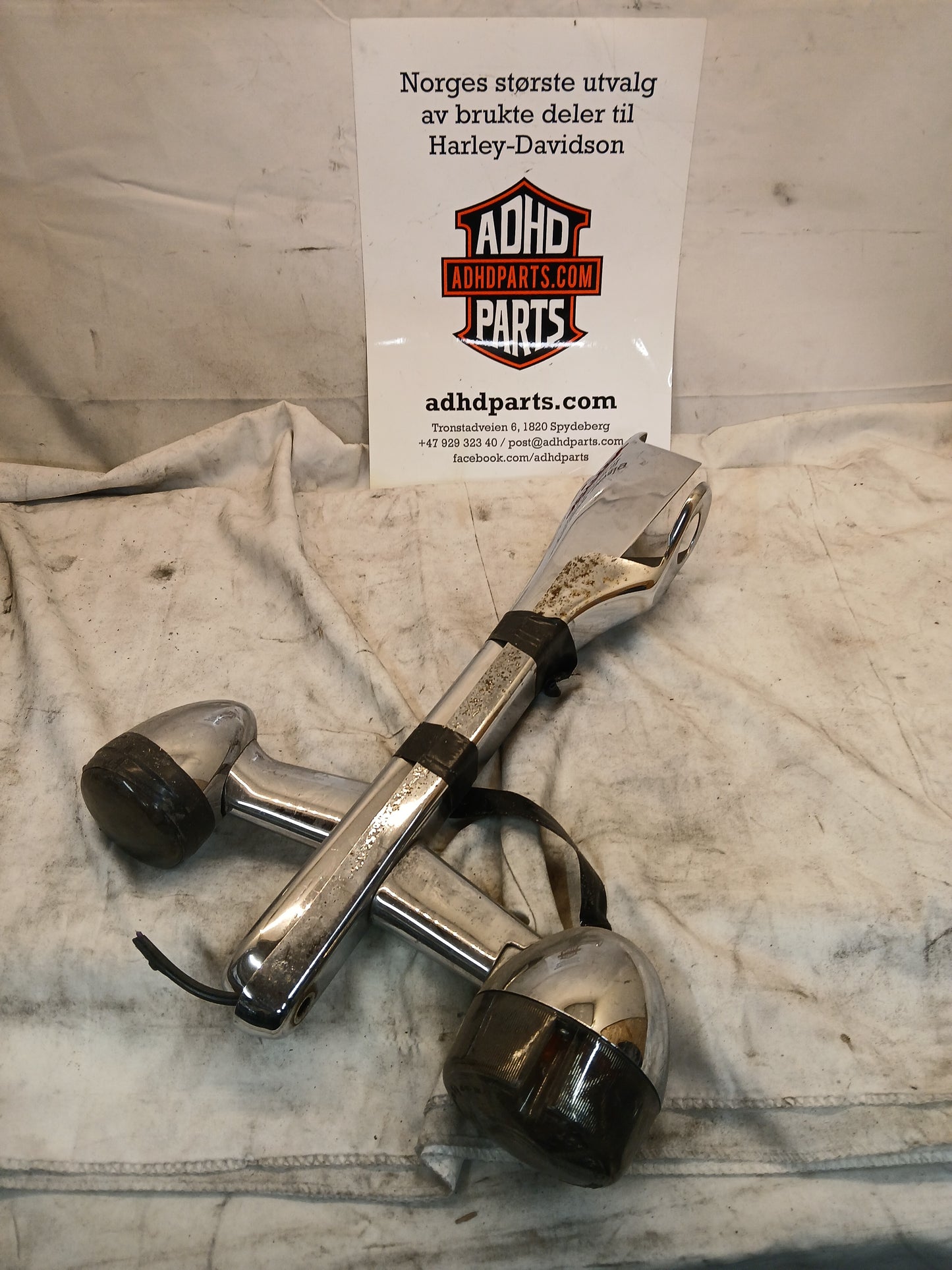 Fenderstruts med blinklys Dyna